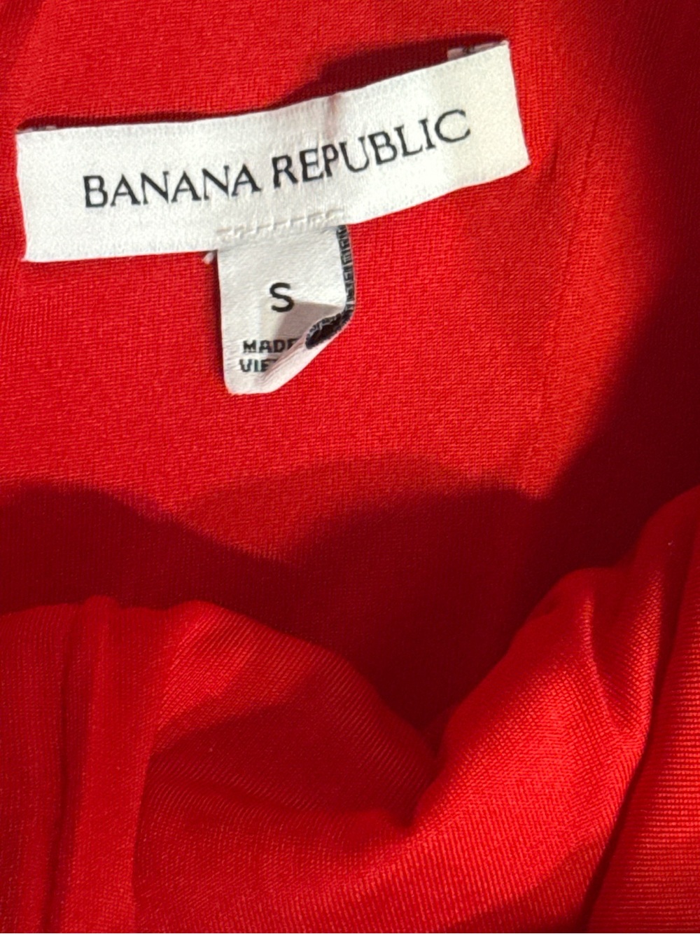 Banana Republic Red Fit & Flare Dress Size Small - Picture 4 of 5